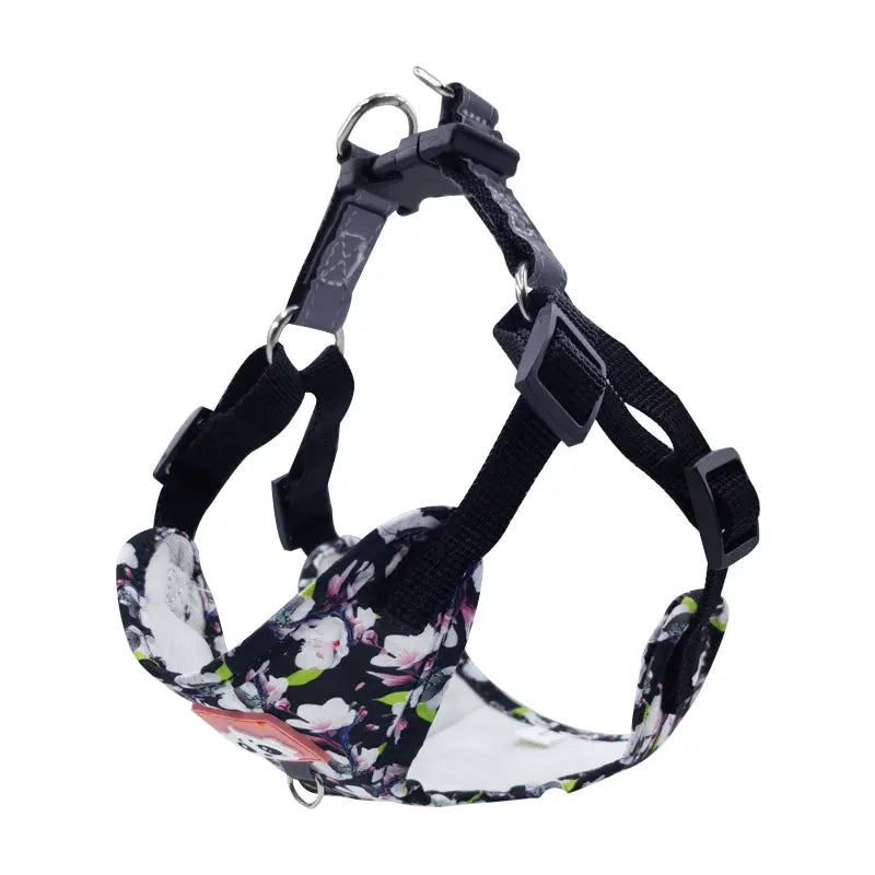 Adjustable Dog Harness & Leash Set with Reflective Strips