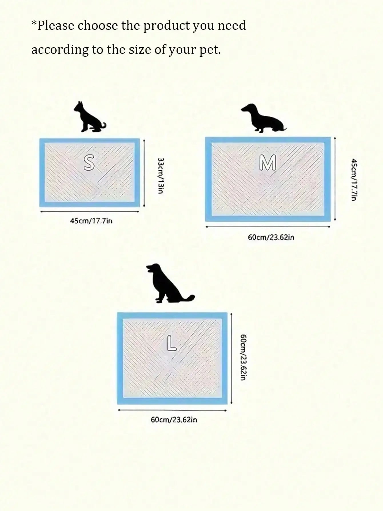 Thickened Dog Pee Pads – Pack of 100