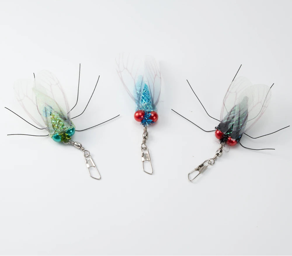 Cicada Bell Cat Teaser Wand Replacement Heads – 5 Pack