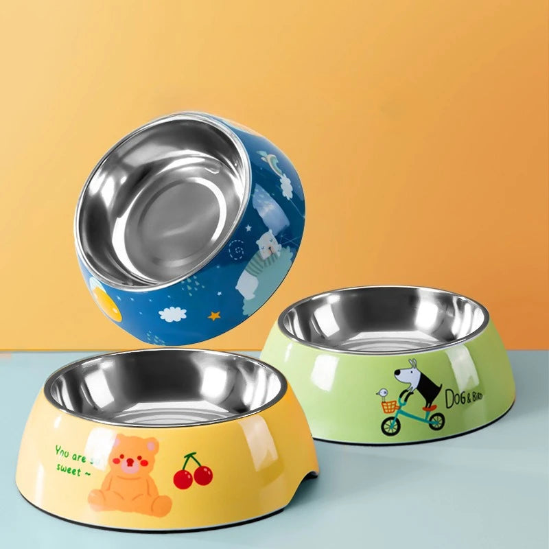 Gamelle antidérapante en acier inoxydable pour animaux de compagnie - Gamelle pour nourriture et eau
