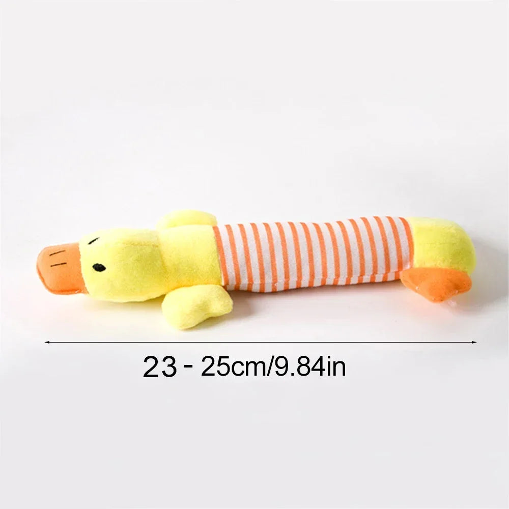 Jouet pour chien en peluche crocodile couineur avec papier froissé