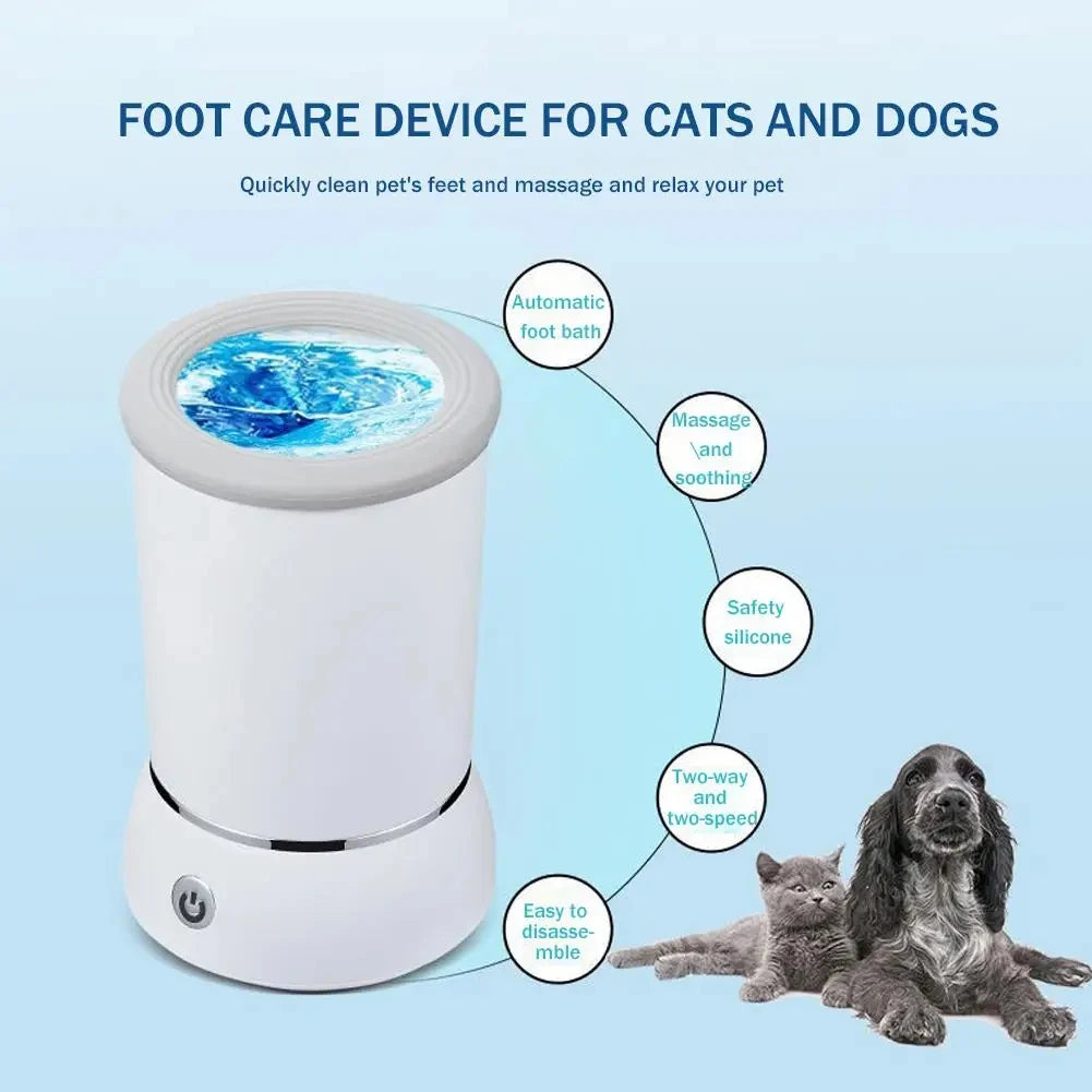 Electric Dog Paw Washing Cup | One-Touch Auto Clean