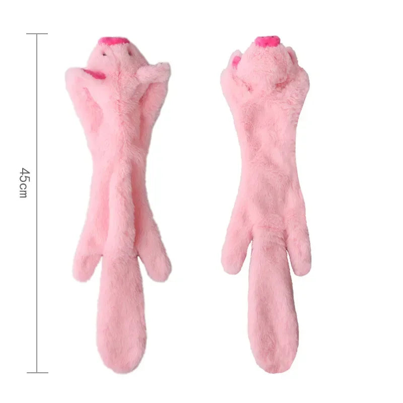 Jouet pour chien en peluche crocodile couineur avec papier froissé