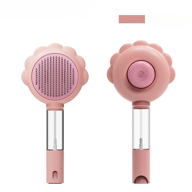 Pet Spray Comb with One-Button Hair Removal