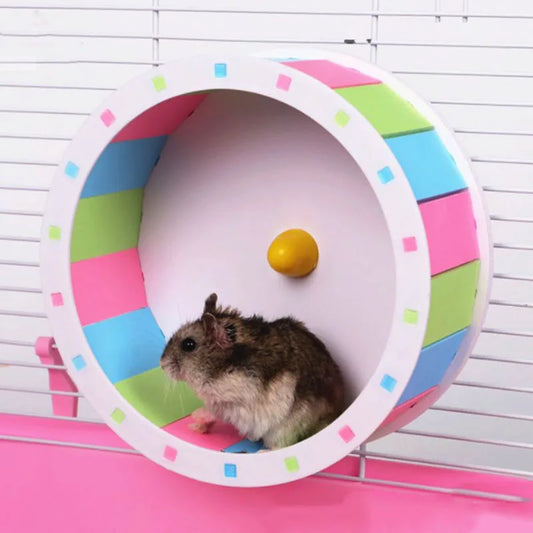 Silent Hamster Exercise Wheel - Smooth Running Toy for Small Pets