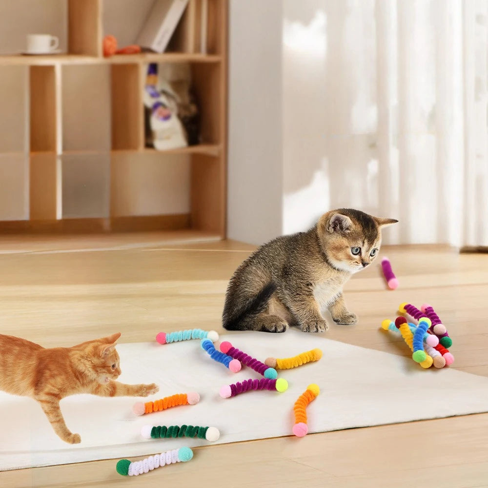 Woolen Strip Cat Teaser Toy