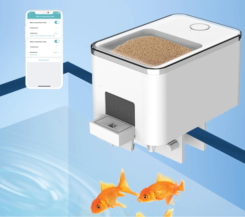 Smart WiFi Automatic Fish and Turtle Feeder - Multiple Capacity Options