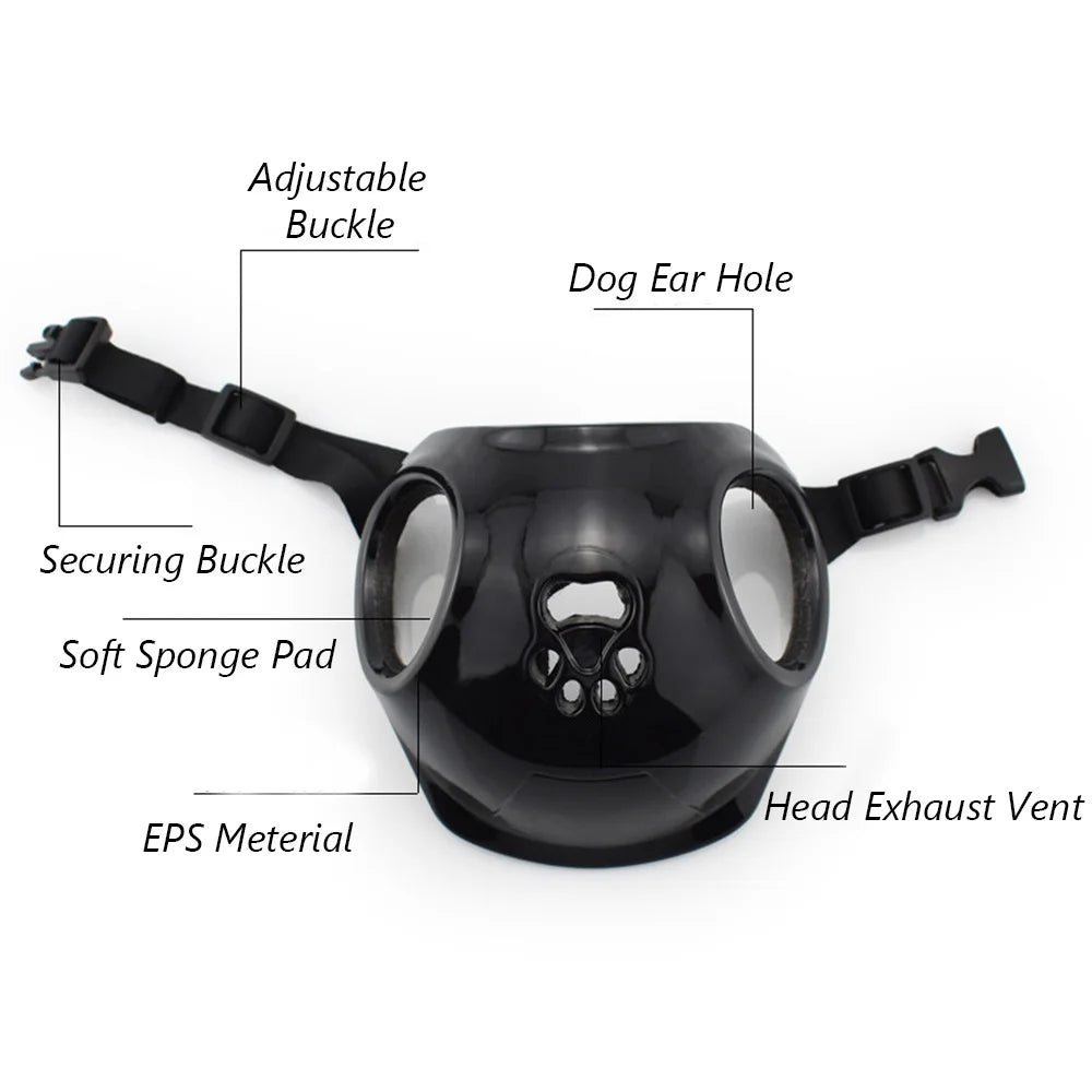 Motorcycle Helmet for Small Dogs with Ear Holes