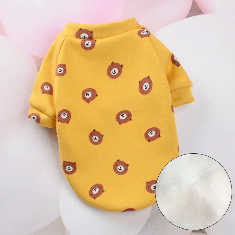 Printed Fleece Cat Jumper