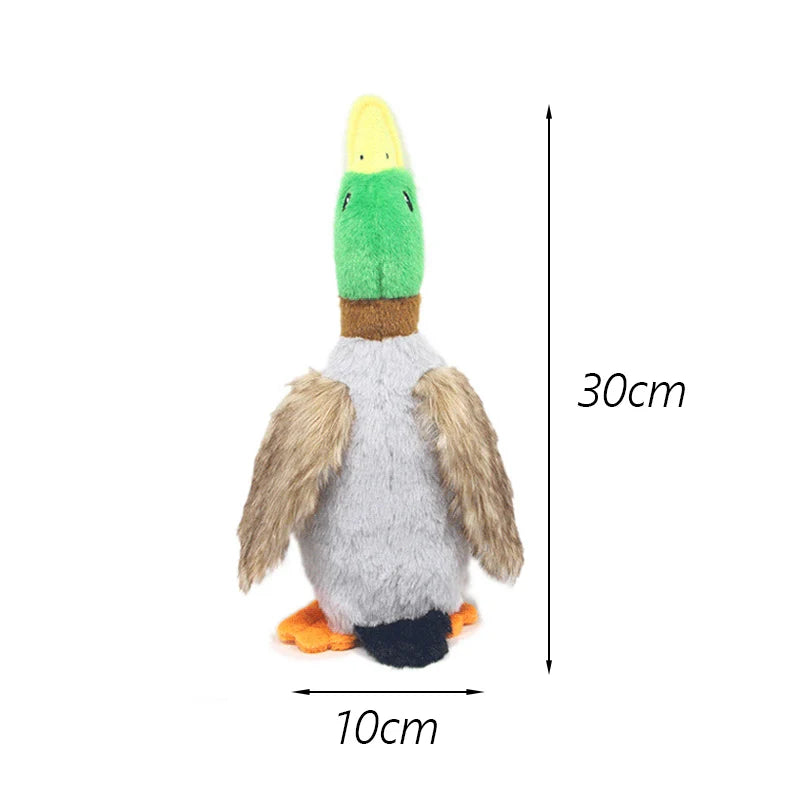 Duck Chew & Molar Toy for Dogs — Linen & Down, 25–34 cm