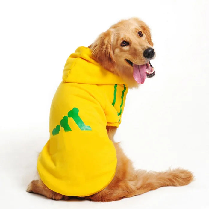 Sweat à capuche pour chien automne-hiver - Manteau chaud en molleton pour chiens de taille moyenne à grande