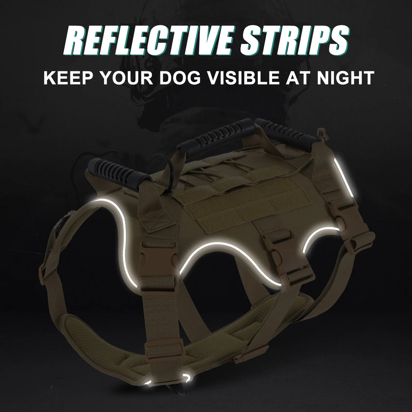 Tactical Dog Harness for Large Dogs