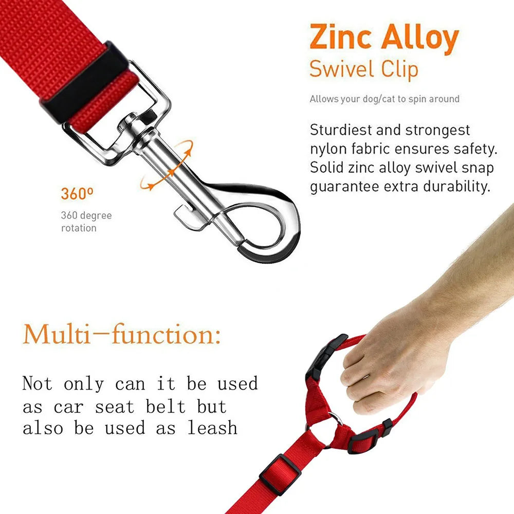 Harnais réglable et ceinture de sécurité pour chien