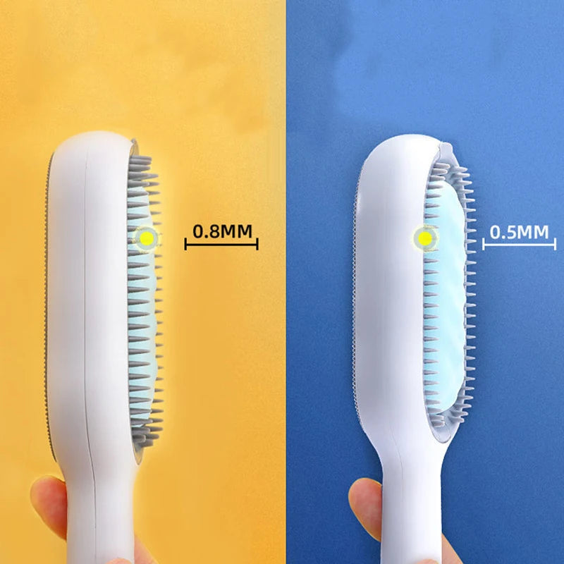 Double-Sided Pet Grooming Brush & Hair Removal Comb