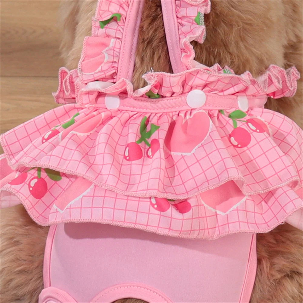 Female Dog Physiological Pants with Cute Print
