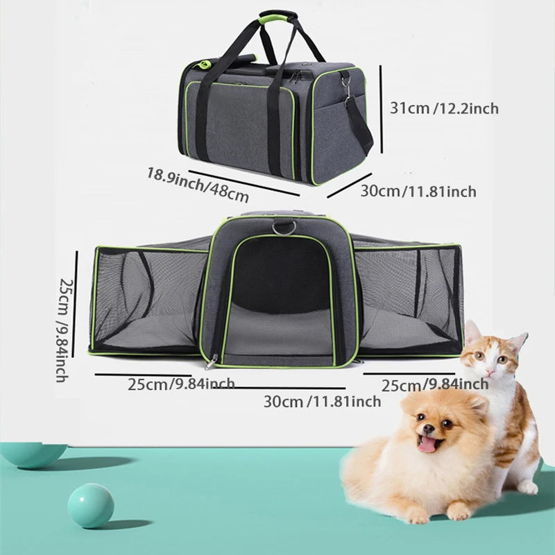 Foldable Large Capacity Pet Carrier Bag