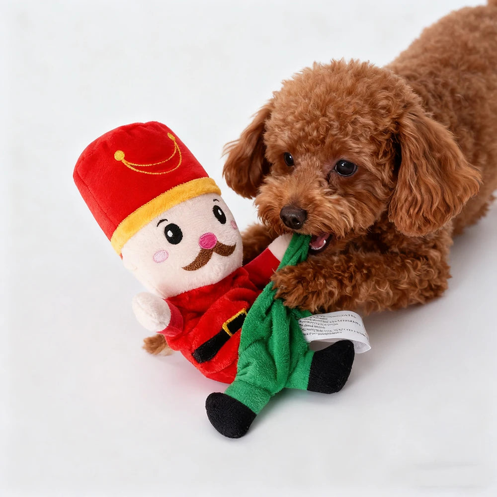 Christmas Plush Squeaky Dog Toy