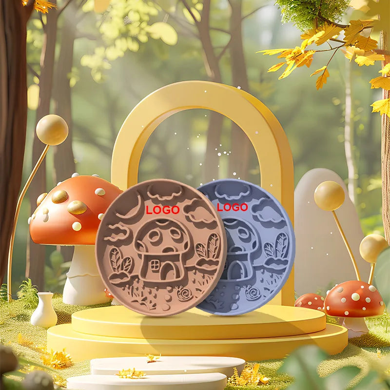 Mushroom Dog Slow Feeder & Licking Bowl