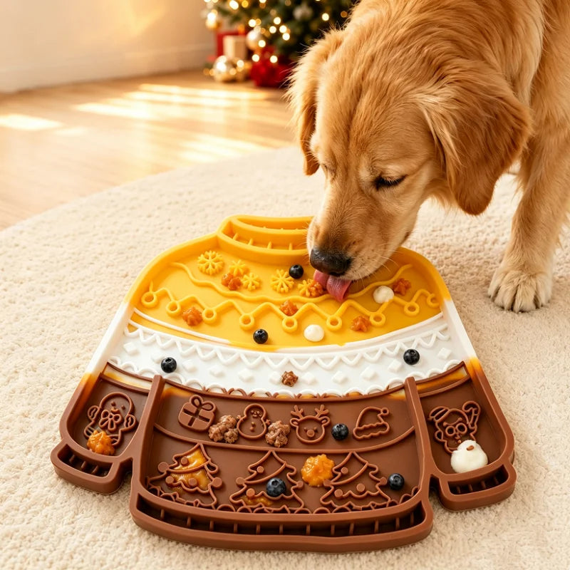 Christmas Jumper Lick Mat for Dogs & Cats