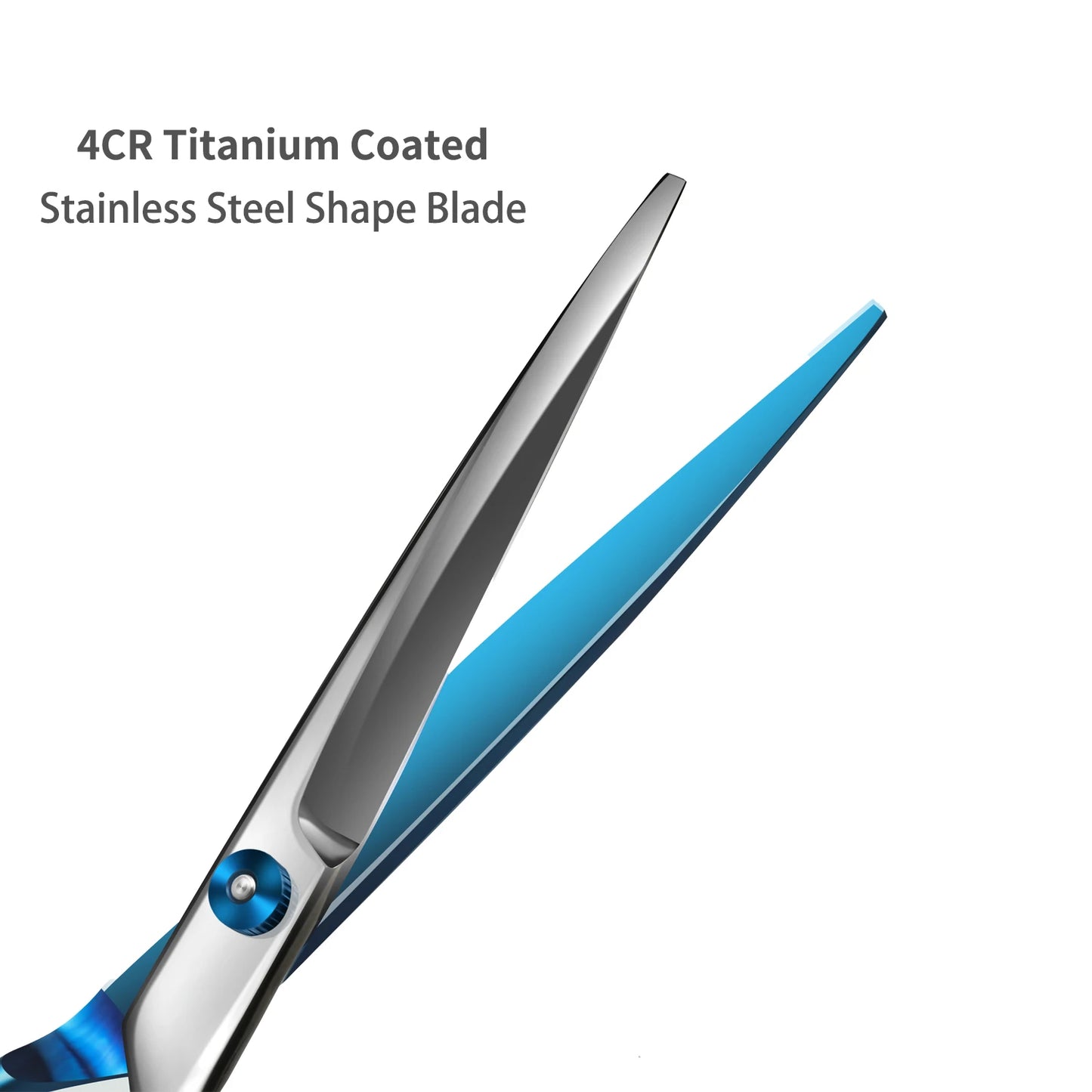 7.5" Professional Curved Grooming Scissors for Dogs & Cats