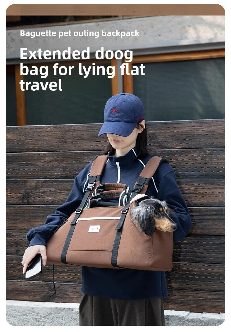 Long-Body Dog Carrier Backpack