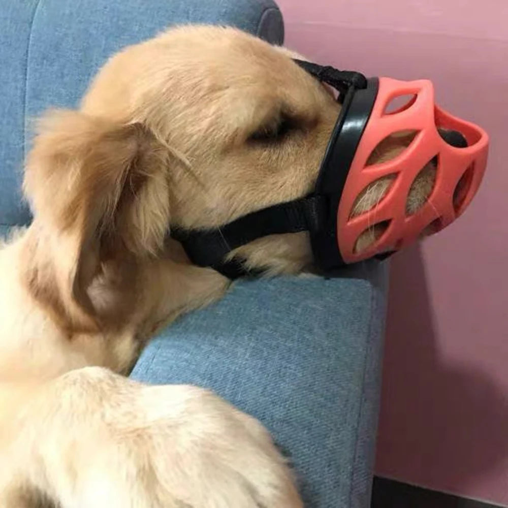 Breathable Anti-Bite Dog Muzzle with Open Nose