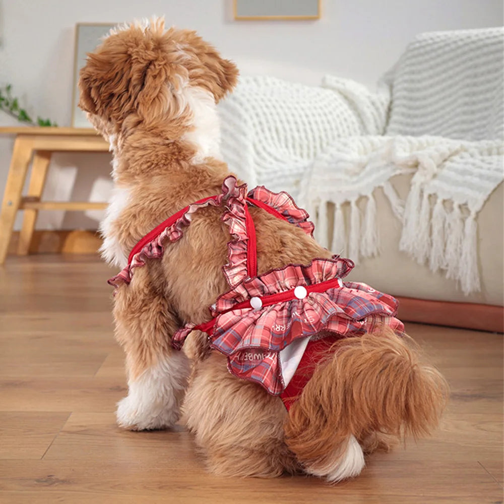 Female Dog Physiological Pants with Cute Print