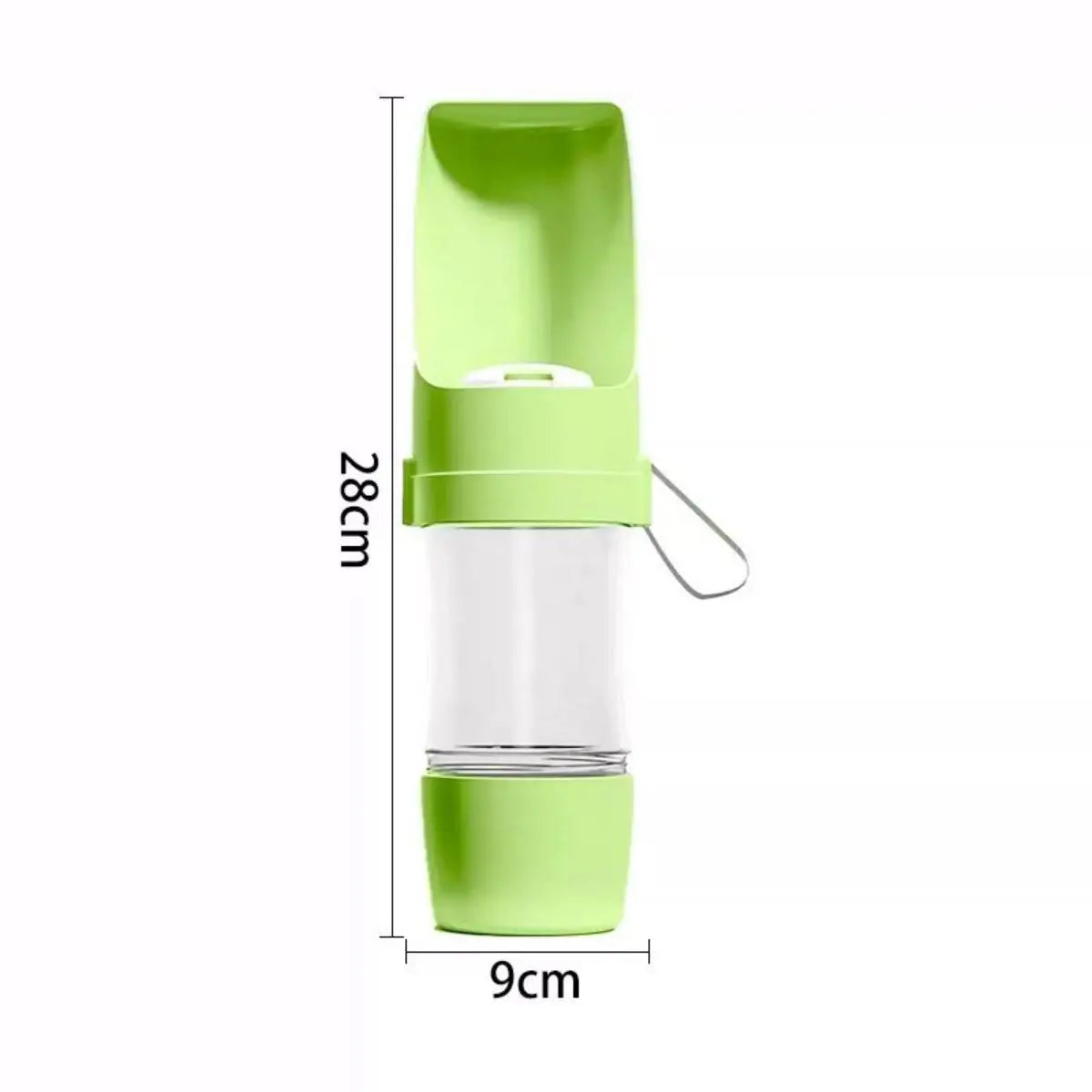 2-in-1 Portable Pet Water Bottle & Food Container – Travel Feeder for Dogs & Cats