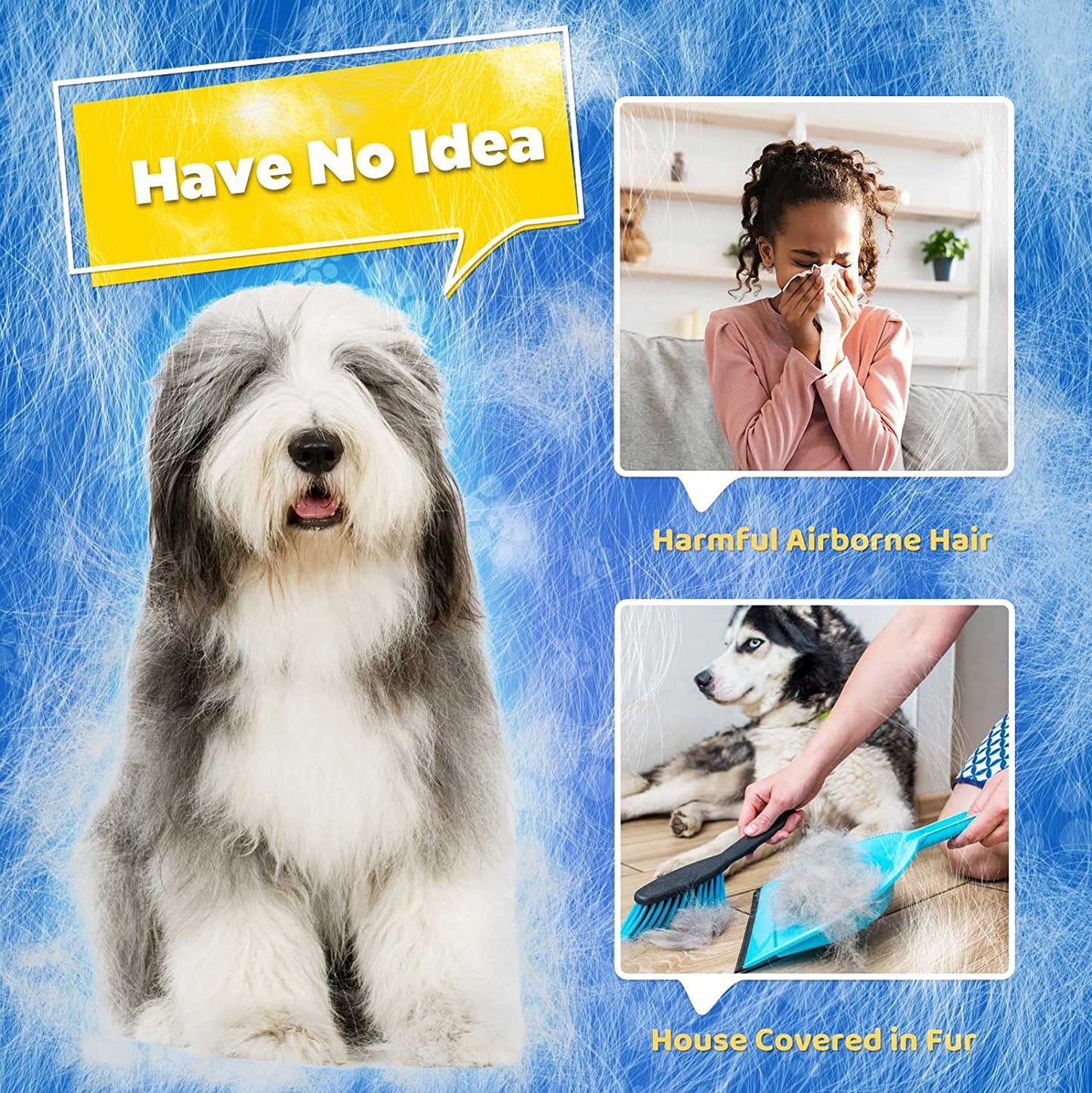 Pet Grooming Glove Hair Remover Mitt