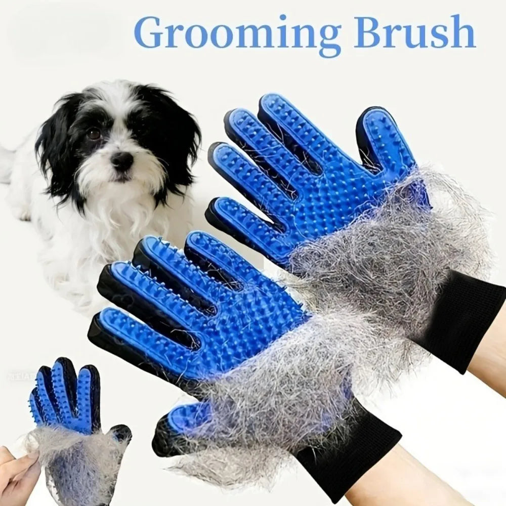 Silicone Pet Grooming Glove for Cats & Dogs