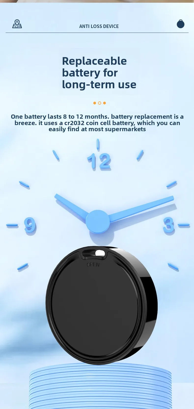 F8 Smart Tracker — Works with Apple Find My & Google Find My