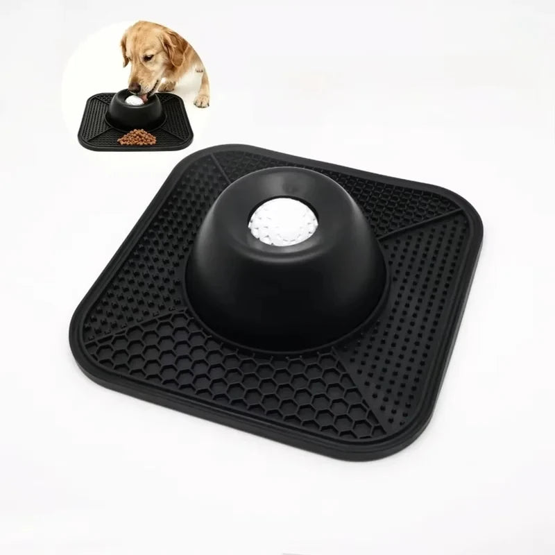 Silicone Slow Feeder Lick Mat with Dental Care for Dogs & Cats
