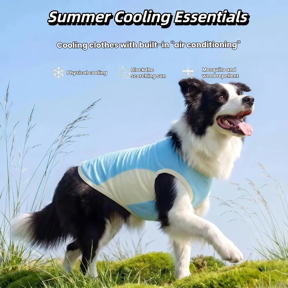 Ice Silk Cooling Vest with Sun Protection for Dogs & Cats