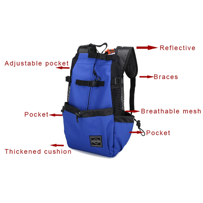 Breathable Dog Backpack Carrier for Small Dogs