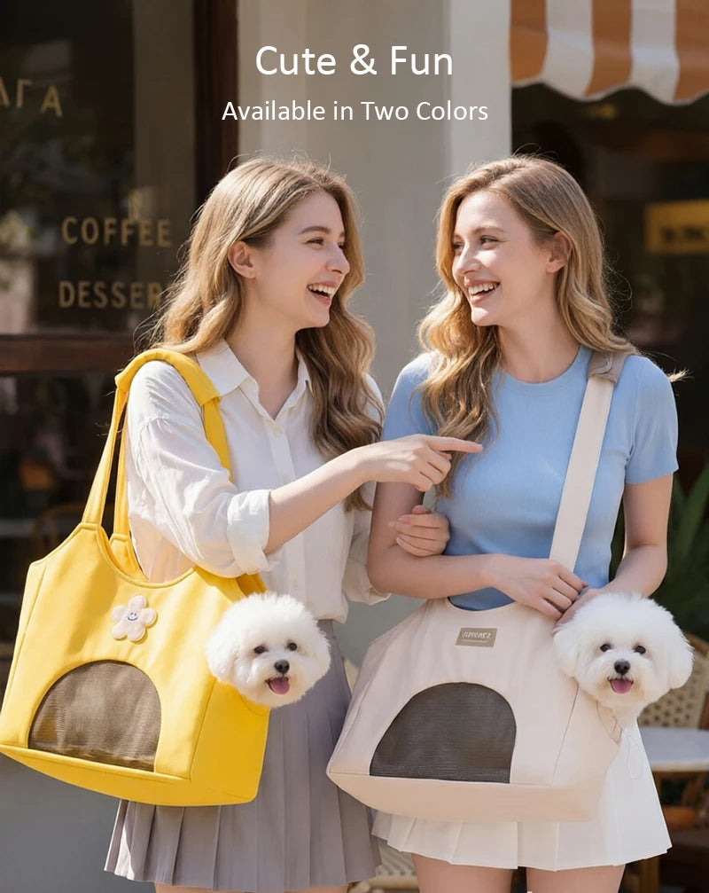 Canvas Pet Carrier Bag for Small Dogs & Cats — Up to 7.5kg