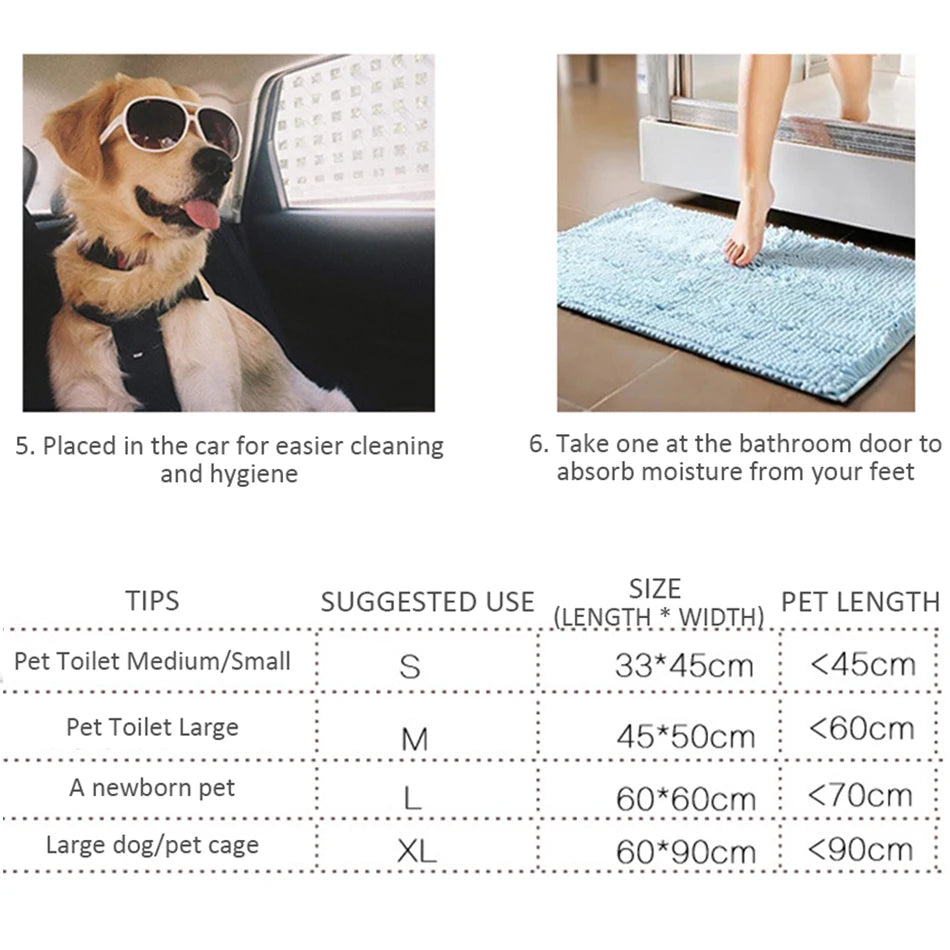 Absorbent Puppy Training Pee Pads — Disposable Dog Diapers for Indoor Use