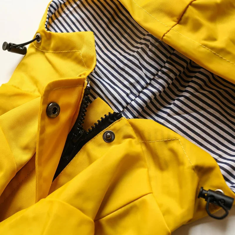 Waterproof Striped Raincoat for Dogs