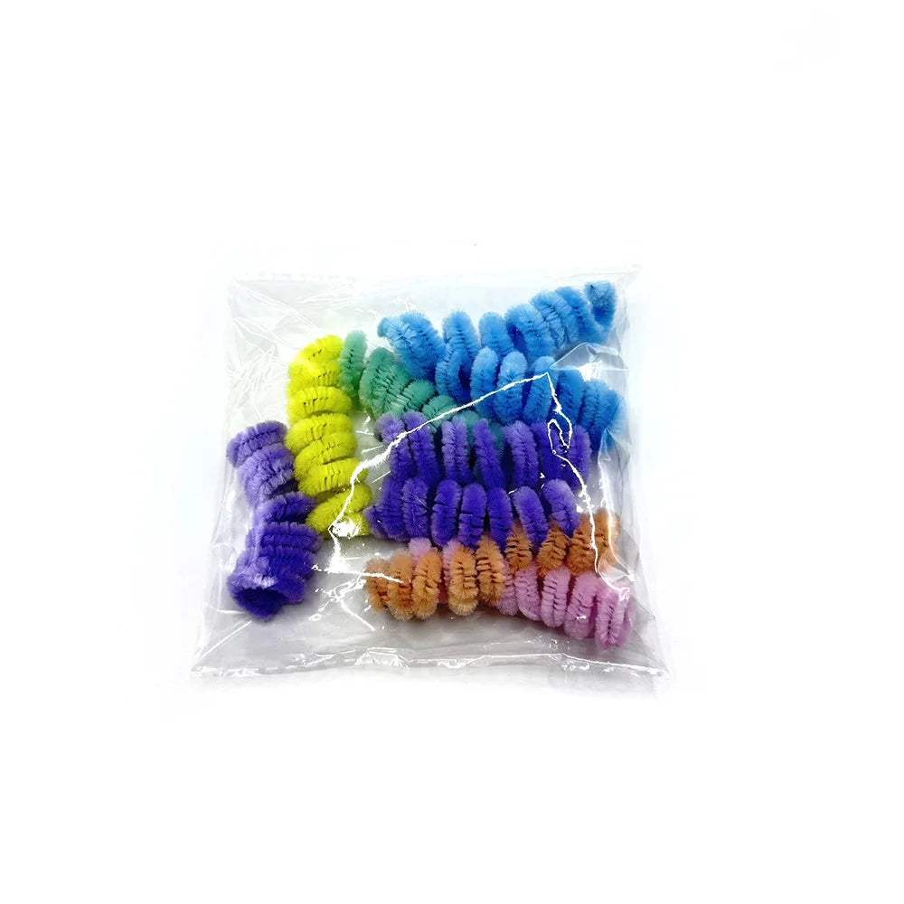 Colorful Coil Spring Cat Toys – 10 Pack
