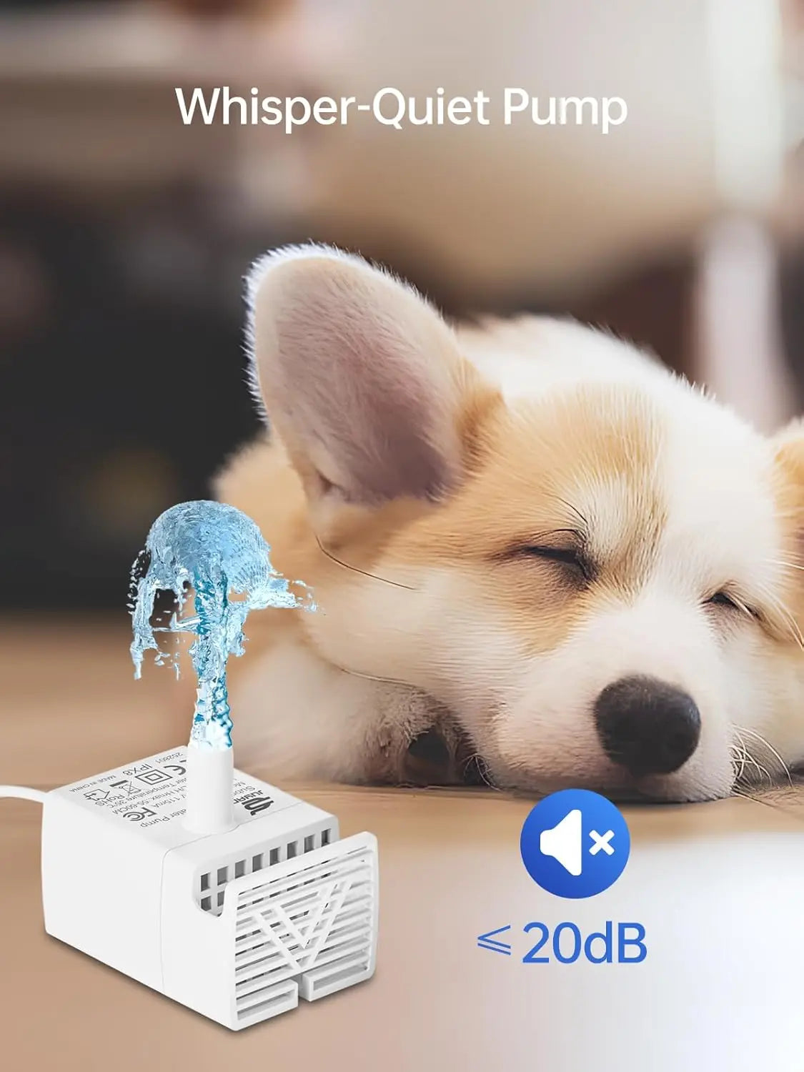 Ultra-Quiet Brushless Water Pump for Pet Fountain