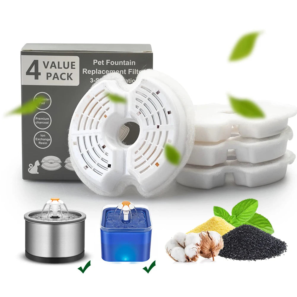 Activated Carbon Replacement Pet Fountain Filters