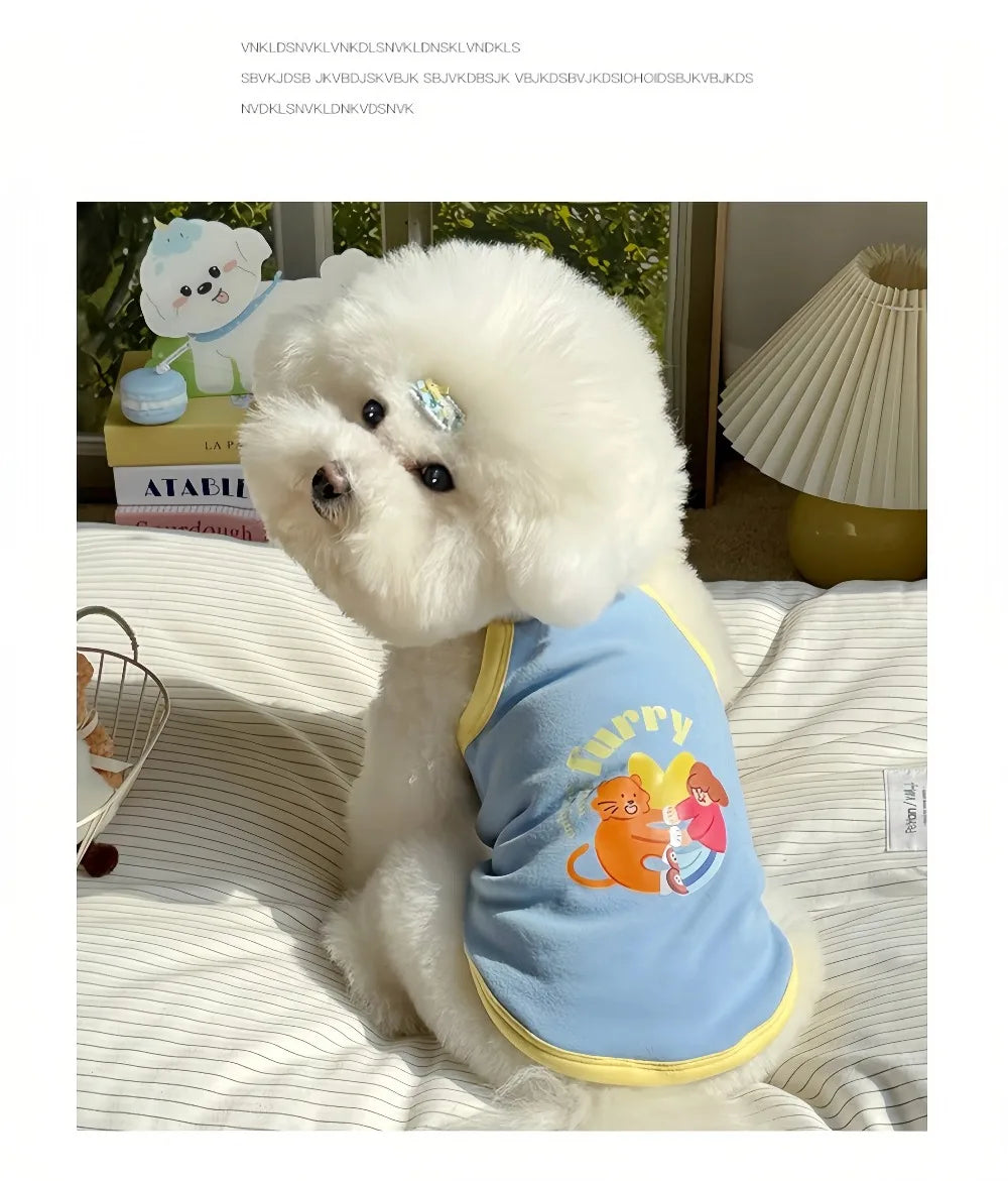 Robe et gilet rafraîchissants 2 en 1 pour petits chiens et chats | Jupe d'été respirante "Princesse" pour Chihuahuas et chiots
