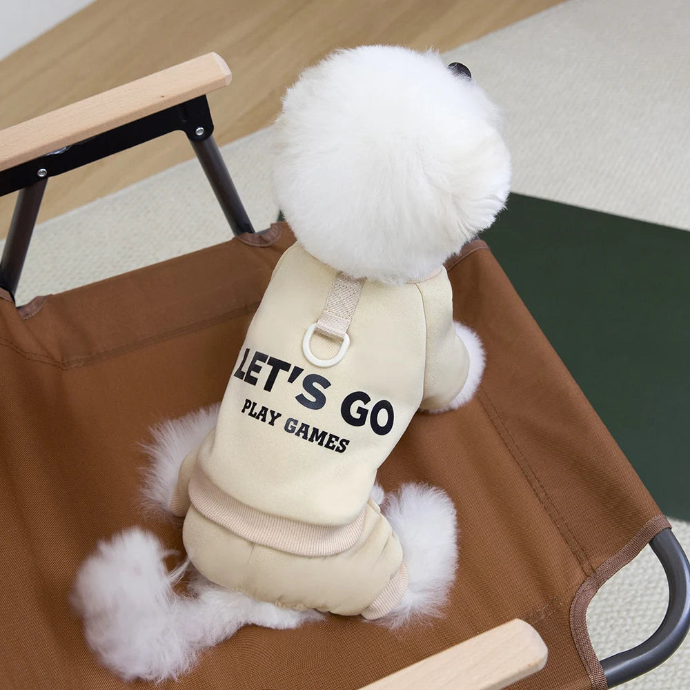 Thickened Dog Hoodie Jumpsuit for Small & Medium Dogs