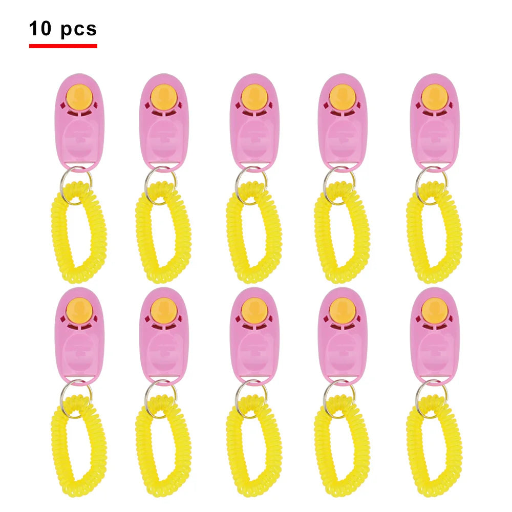 Pet Training Clicker with Wrist Strap (10 Pack)