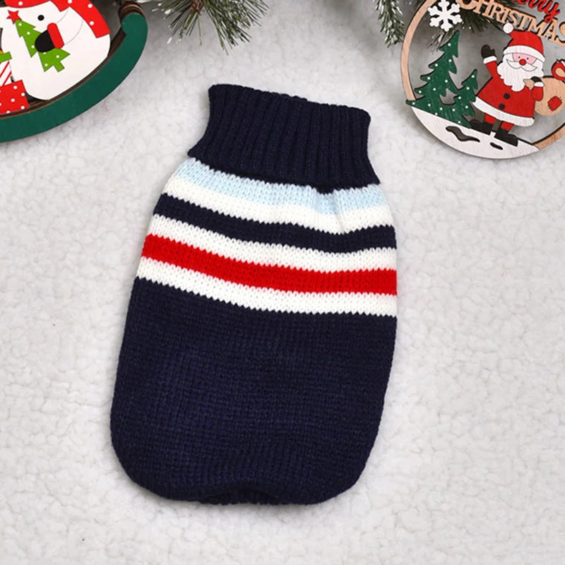 Animal Print Knit Sweater for Cats & Small Dogs