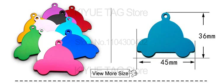 Personalised Aluminium Pet ID Tags – Pack of 100