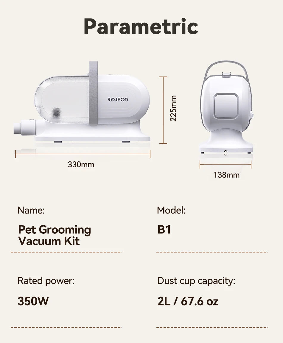 Dog Grooming Vacuum & Clipper Kit