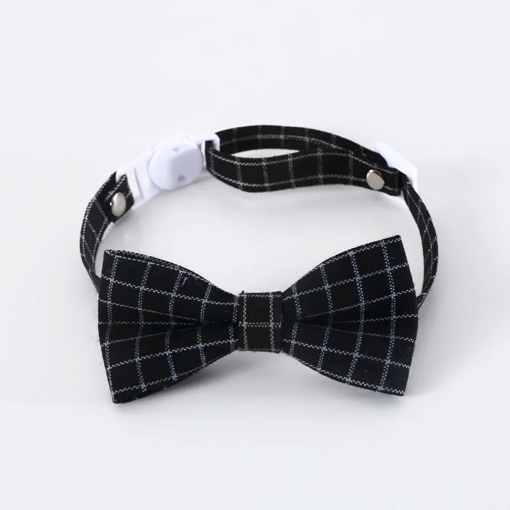 Adjustable Breakaway Cat Collar with Bell & Bow Tie