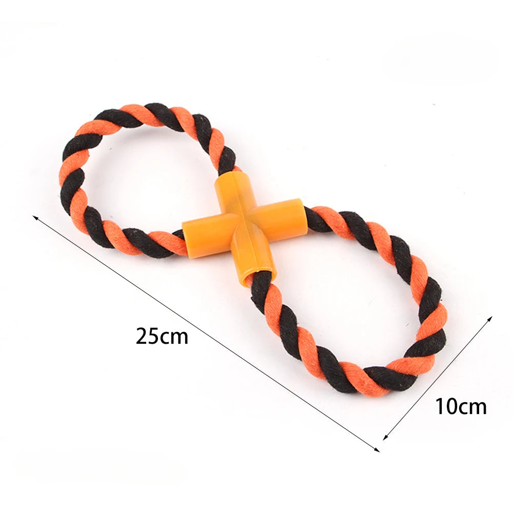 Cotton Rope Dog Toy for Teeth Cleaning and Chewing