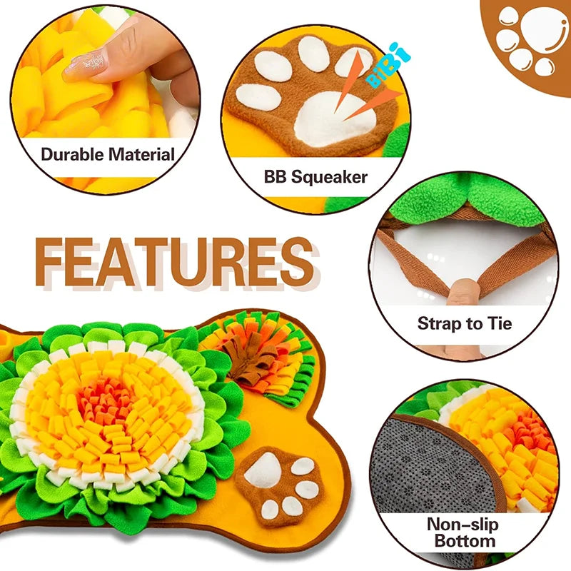 Dog Snuffle Mat — Slow Feeder, Stress Relief & Birthday Gift