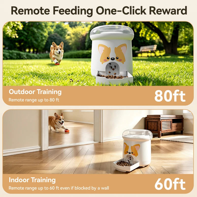 Interactive Treat Dispenser & IQ Training Toy with Remote